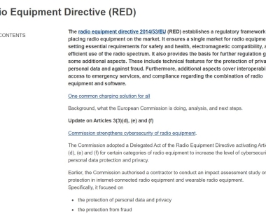 CE RED Wireless Certification in the European Union