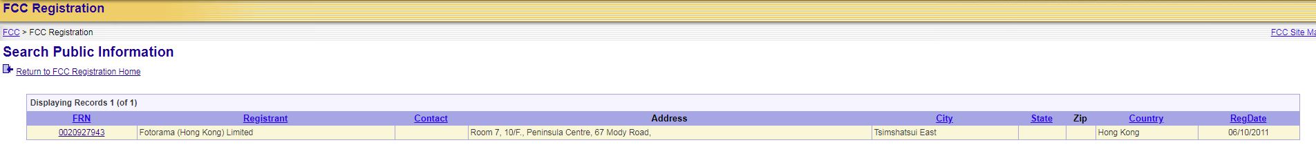 FCC ID Search-Guangzhou Standard Accreditation