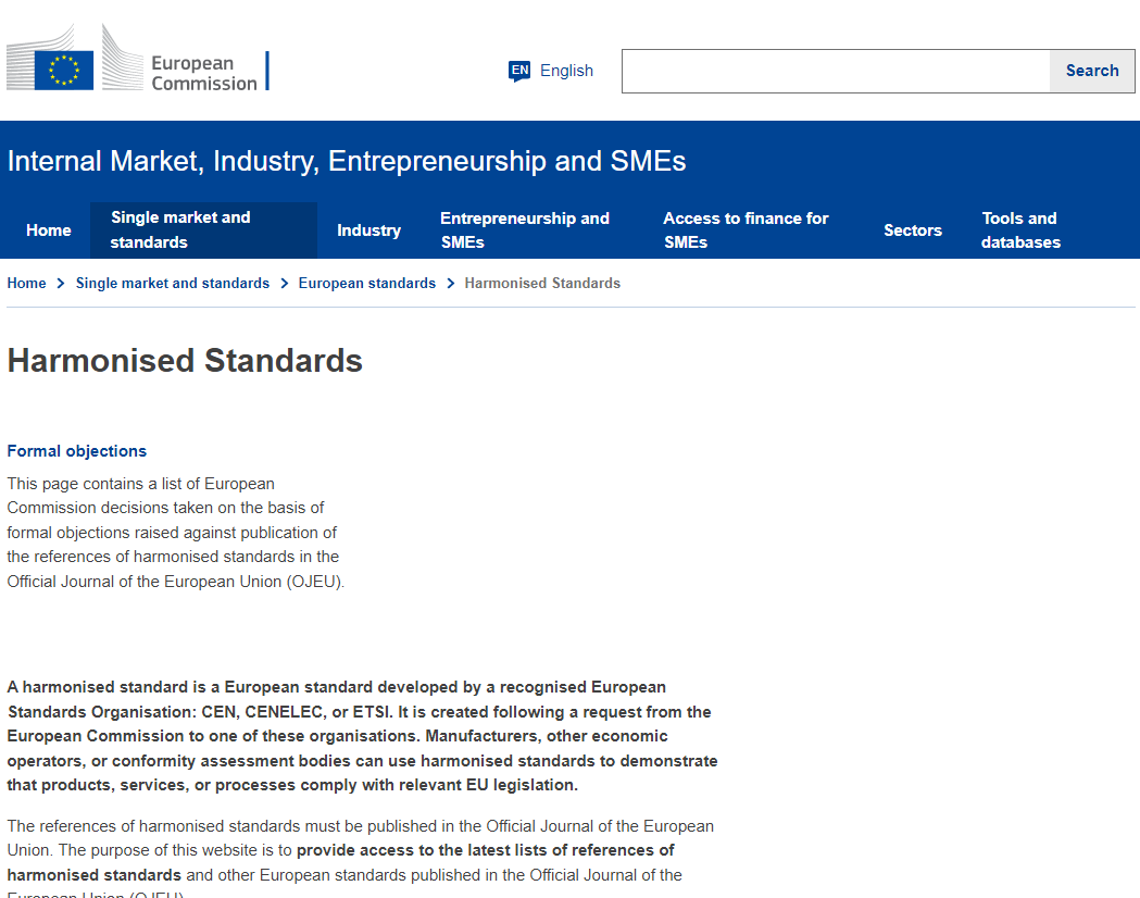 Harmonised Standards